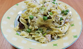 Zapečené těstoviny se šunkou a tofu