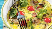 Bazalková frittata