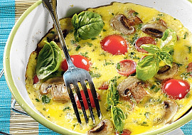 Bazalková frittata
