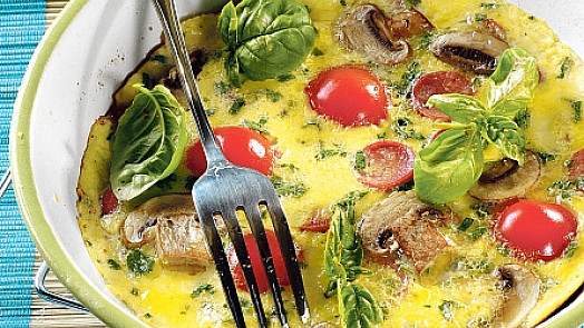 Bazalková frittata