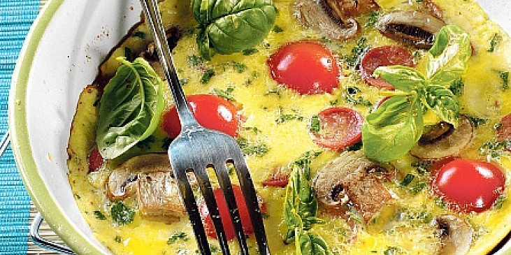 Bazalková frittata