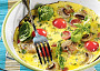 Bazalková frittata