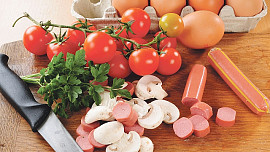 Bazalková frittata