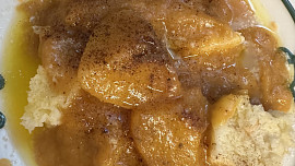 Broskvové knedlíky vařené v páře