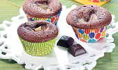 Čokoládové muffiny s hruškami