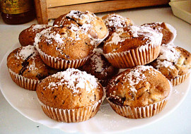 Banánové muffiny s kousky čokolády