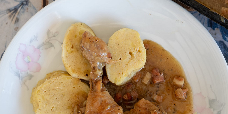 Kuře à la bažant