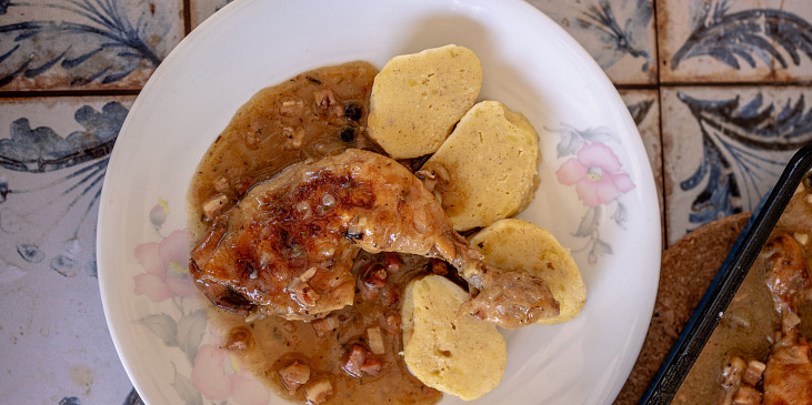 Kuře à la bažant
