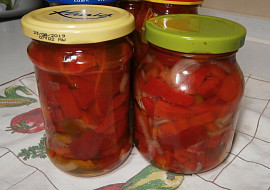 Sterilovaná paprika s olejem