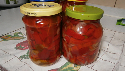 Sterilovaná paprika s olejem