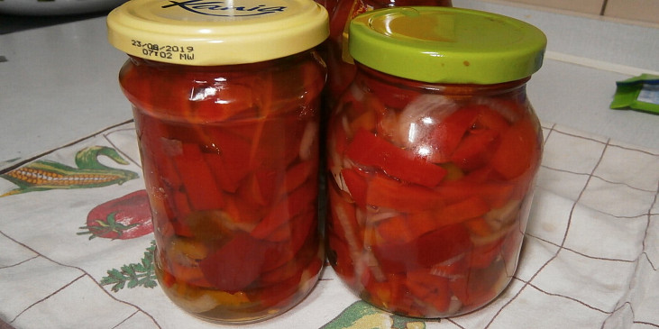Sterilovaná paprika s olejem