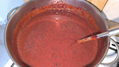 Rychlý švestkový koláč, Omáčka ze švestek