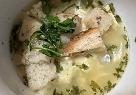 Česneková polévka - sváteční