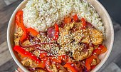 Kuřecí stir-fry s rýží