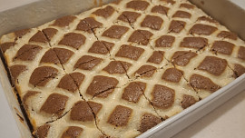 Prosedlá buchta s tvarohem