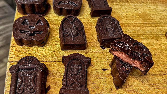 Proteinový halloweenský dezert