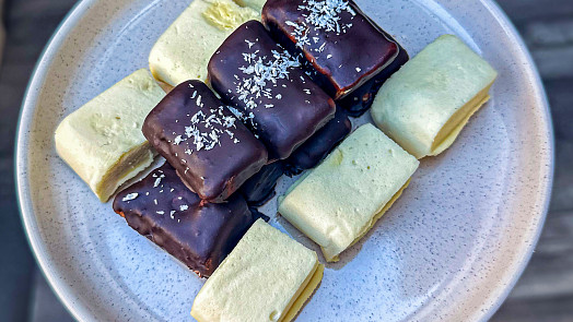 Proteinový marshmallow dezert