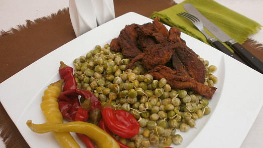 Kapří hranolky s pučálkou