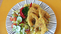 Obalované patizonové podkovičky z horkovzdušné fritézy