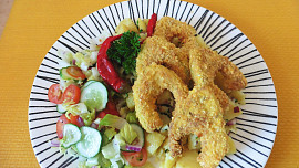 Obalované patizonové podkovičky z horkovzdušné fritézy