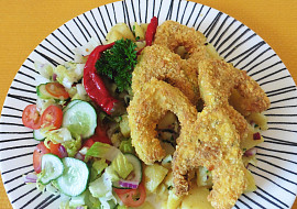 Obalované patizonové podkovičky z horkovzdušné fritézy