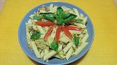 Penne se zeleninou a slaninou
