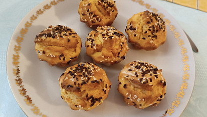 Muffiny z kukuřičné mouky, Velmi dobrá a originální nedělní snídaně.
