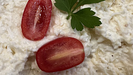 Pomazánka z uzeného sýra a žervé