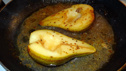 Vepřový steak s hruškou