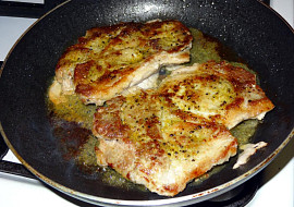 Vepřový steak s hruškou