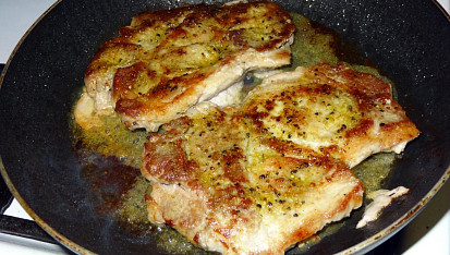 Vepřový steak s hruškou