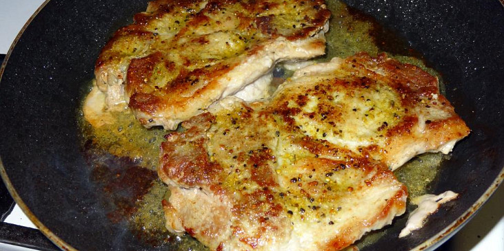Vepřový steak s hruškou