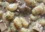 Gnocchi s čerstvými houbami a smetanou