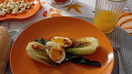 Grilované pak choi (bok choy) s asijskou zálivkou