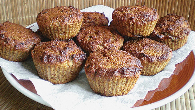 Kokosové muffiny bez cukru