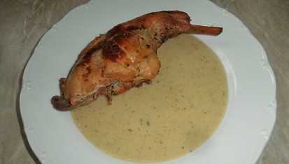 Králík s cibulovou omáčkou, Králík s cibulovou omáčkou