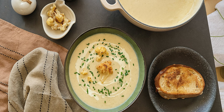 Krém z pečeného květáku