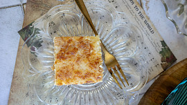 Rychlý sypaný tvarohový koláč