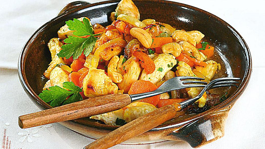 Dýně na karí s kuřecím masem Dýně na karí s kuřecím masem