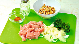 Dýně na karí s kuřecím masem