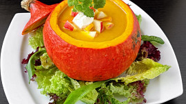 Dýňová polévka s jablky