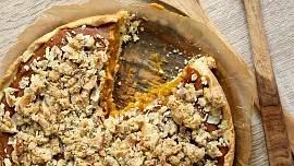 Dýňový koláč s mandlovou drobenkou