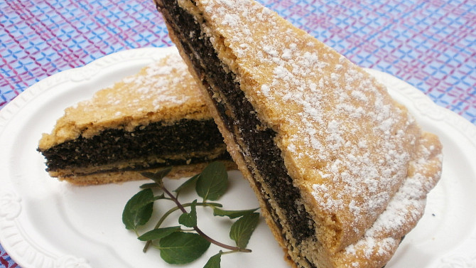 Křehký koláč s mákem