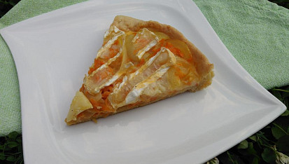Mrkvový quiche s hermelínem