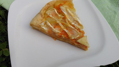 Mrkvový quiche s hermelínem