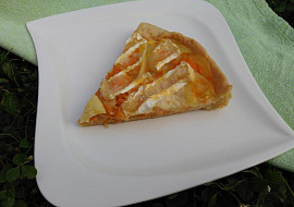 Mrkvový quiche s hermelínem