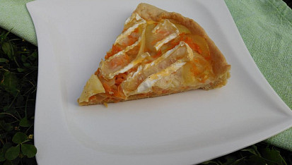 Mrkvový quiche s hermelínem