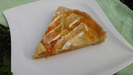 Mrkvový quiche s hermelínem