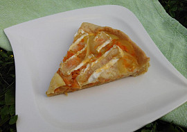 Mrkvový quiche s hermelínem