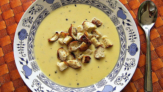 Krémová česnečka